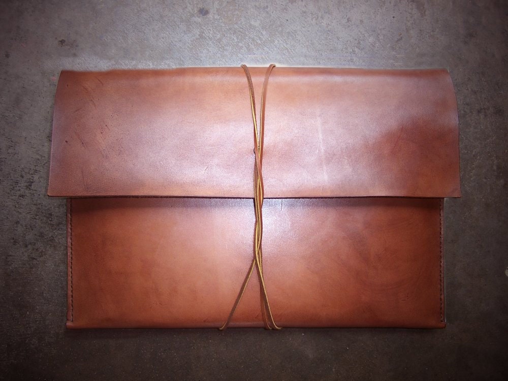 13 Inch Laptop Sleeve For Macbook Pro, Macbook Air Or ANY brand Laptop up to 13 Inch. Full Grain Leather .