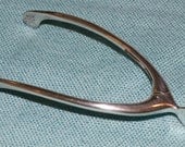 Antique sterling silver wishbone hinged sugar tongs