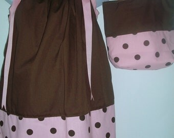 pink and brown modern dots clothes