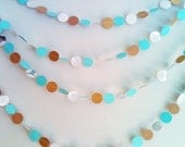 Tiffany Blue Wedding Garland 24 FEET. Birthday Garland, Party garland, photo prop, wedding photo booth, wedding decor