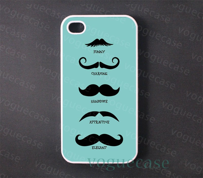 Mustache Iphone 4 Case Cover, iPhone 4s Case, iPhone 4 Hard Case, iPhone Case