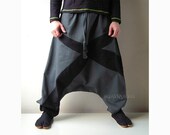 Twill Winter Harem Pants - Aladdin Trousers - Afghani Pants - Alibaba Pants - Men - Women - Cotton