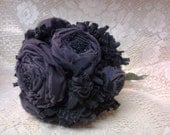 Stormy Weather: Black and Grey Upcycled Bouquet