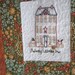 Clearance Quilted Table Topper Autumn Hand Embroidered Fall Colors