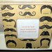 ON SALE Mustaches Picture Frame - Wooden Picture Frame Decoupaged with a fun Mustache Print - 8x8 Frame for a 3.5x3.5 Photo