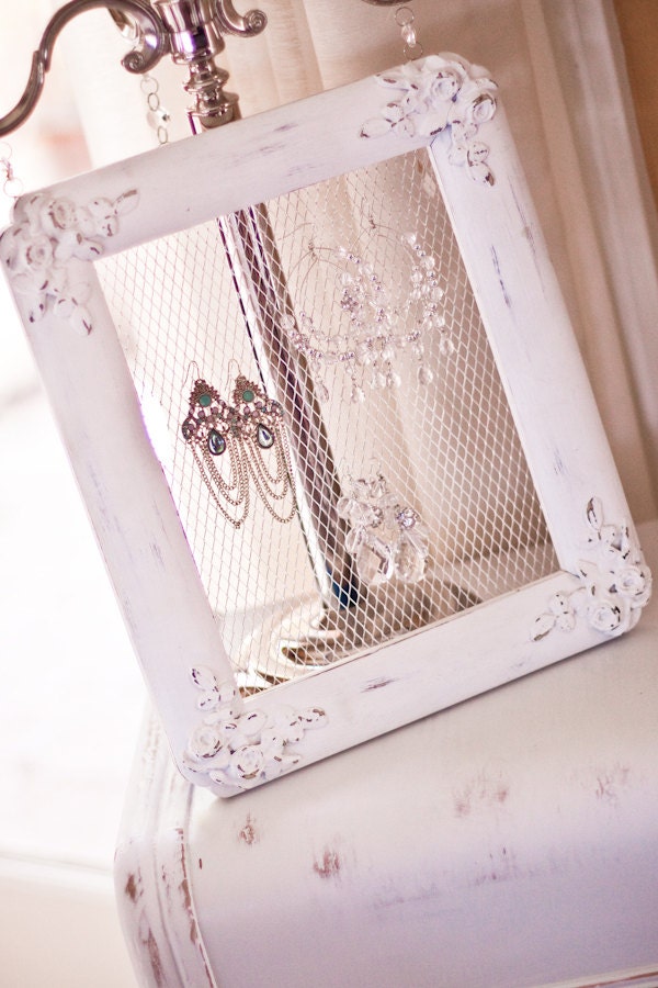Shabby Chic Earring and Jewelry Holder
