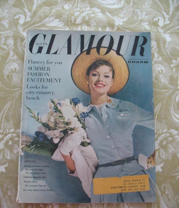 Vintage Glamour Magazine April 1960 Spring Fashions