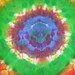 Mandala Tie Dye Chiffon Silk Scarf 44"x44"