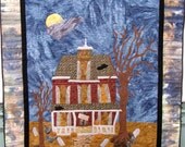 Quilted Wall Hanging Haunted House