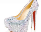 Swarovski Crystal Shoe Strassing Service (MORE COLORS AVAILABLE)