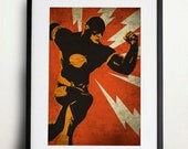 Flash Retro Pop Art A3 Poster Print