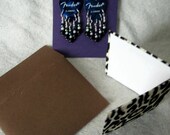Gift Pack Blue Guitar Pick Earrings  Made in Nashville Music City Fun 80's Wear Free Shipping