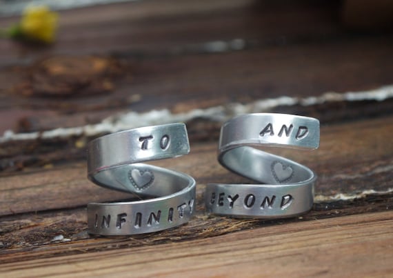 To Infinity and Beyond Best friend TWIST rings