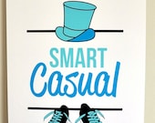 Smasual - A4 - Typographic Print, graphic design style, can be personalised for you.