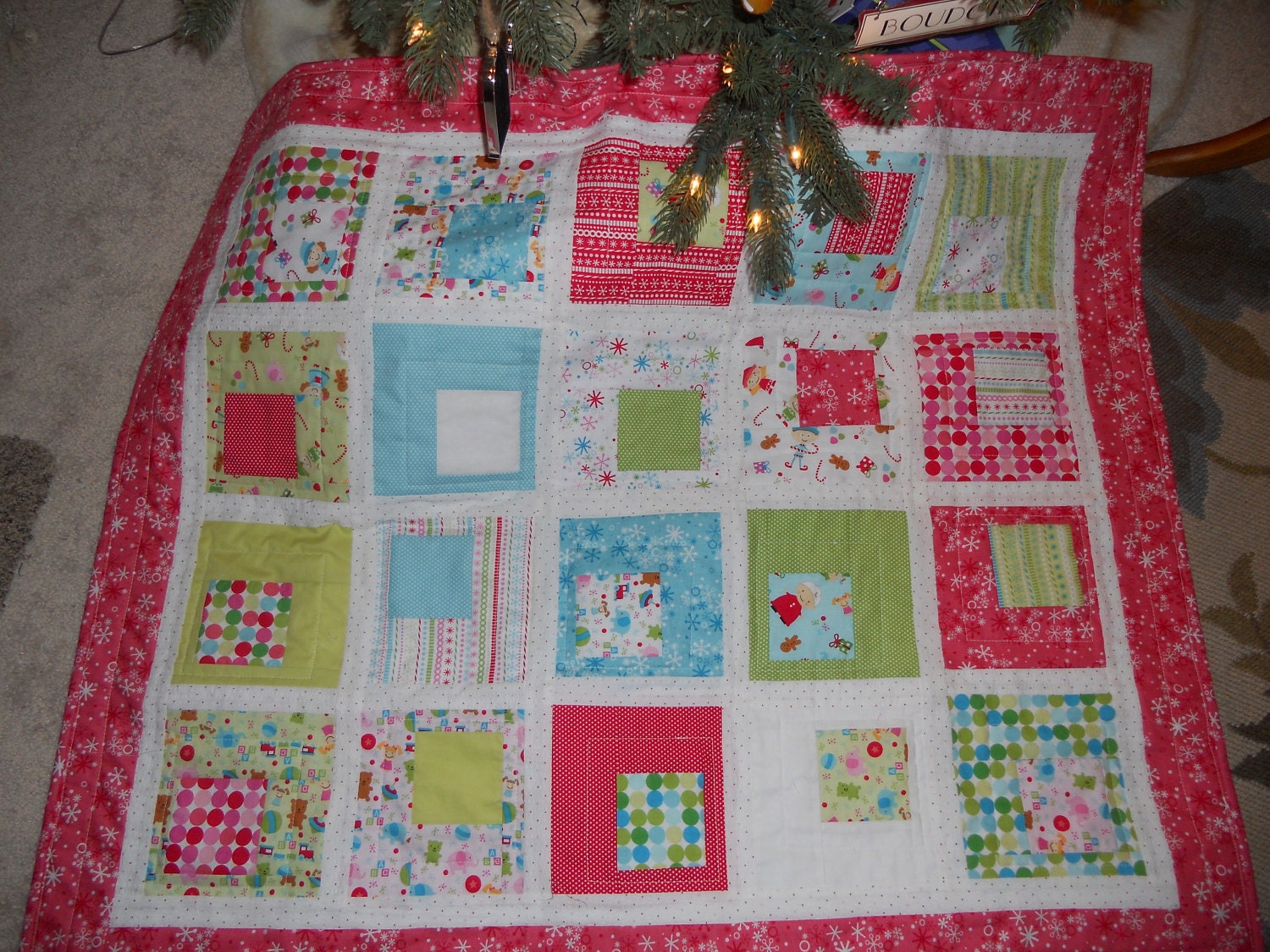 Christmas Quilt: Girls Handmade Quilt