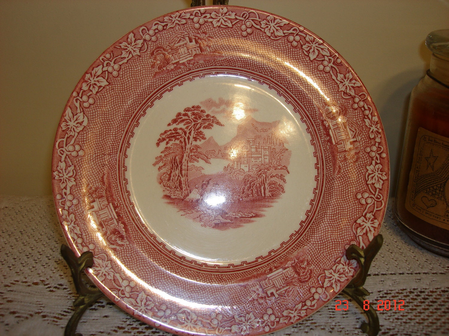 Royal Staffordshire Pottery Jenny Lind Salad Plate by TessesAttic