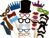 Photo Booth Props / Wedding photo booth props / Birthday photo booth props / Photobooth props/ Photobooth Party