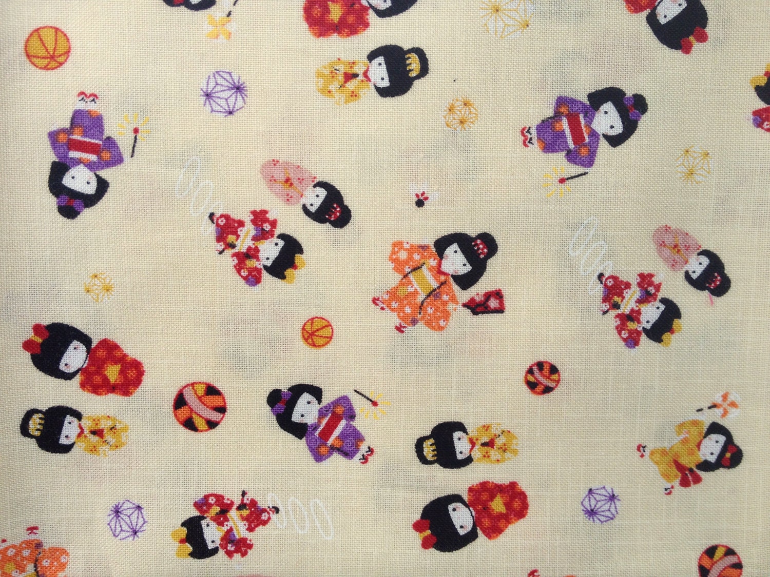 SALE - Kawaii Japanese Girls Fabric