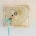 Handmade tooth fairy decorative ring pillow shabby chic vintage DIY wedding
