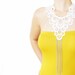 Rayecia // Handmade Ivory Crochet Lace Collar Applique Chain Harness Blouse Accessories Bib Necklace  Cyber Monday