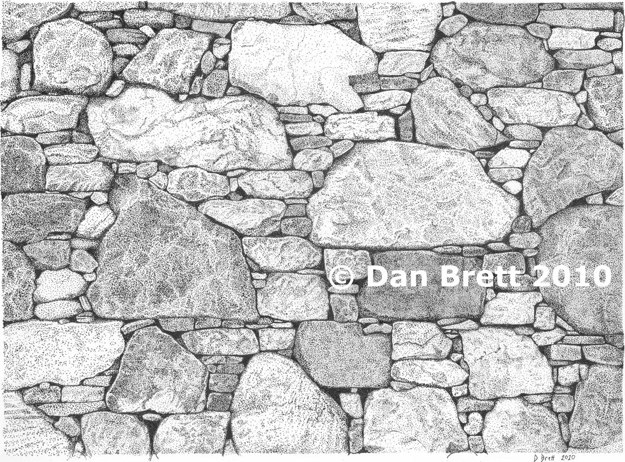 Stone Wall Drawing