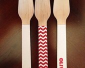 24 Wooden Forks or Spoons- Olivia Il_170x135