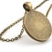 Owl Pendant Necklace - Owl Jewelry - Antique Style Bronze Baby White Owl Bird Art - Picture Pendant - Gift Bag Included