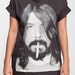 Dave Grohl T Shirt Smoking Foo Fighters Women Short Sleeve T Shirts Black Tee Shirts Men Shirts Women Unisex T-Shirt Size M L XL