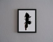 Goku Dragon Ball Z Hand cut black silhouette papercut