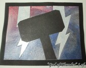 Avengers Thor Inspired "God of Thunder" Limited Edition Note Card 1 of 4