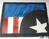 Avengers Captain America Inspired "Cap" Limited Edition Note Card 1 of 6