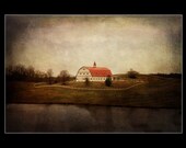 5x7 Fine Art Print of a Red Roof Barn