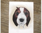 Barney Beagle Postcard Love Me Dog Series Art Pet