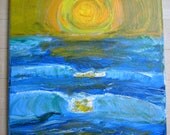 New Dawn,8x10 original painting on gallery wrapped canvas,ready to hang