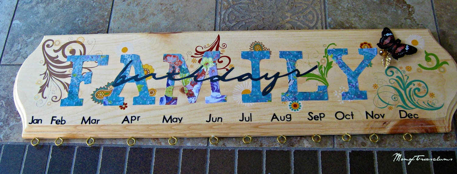Family Birthday Board