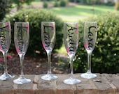 Vinyl Personalized Champagne Flute