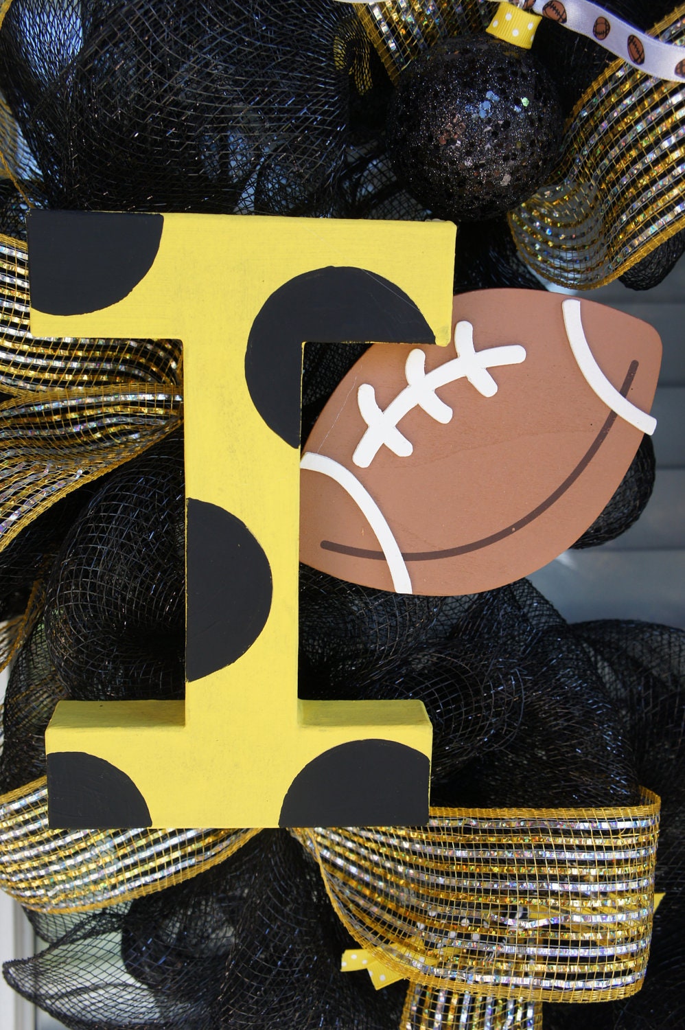 Reserved listing for Carrie Iowa Hawkeyes Wreath