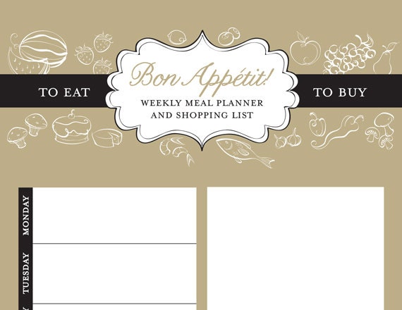 Meals Notepad