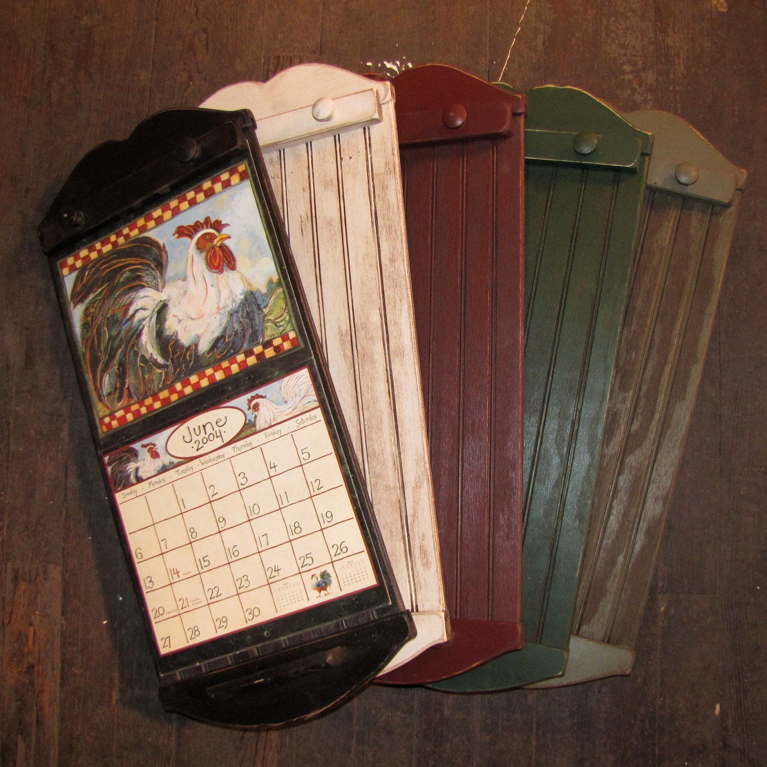Rustic Style Calendar Holder Color Choice by WillowIslandPrim