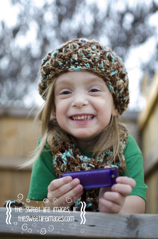 Toddler/Child Girl Hat and Scarf