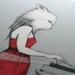 Wolf - Cat, Worthy Opponent, 2 Limited Edition Prints, Record Player Music Listen