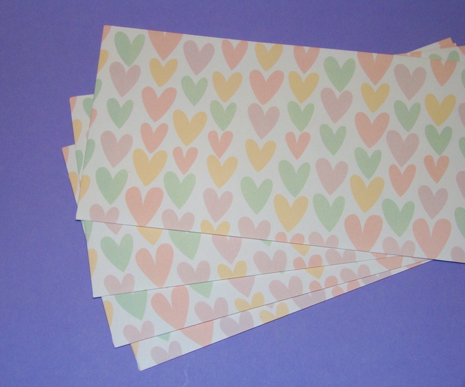Cute Stationery Envelopes Colorful Pastel Hearts Rainbow Letter Valentine's Day Party Favors Gift Set