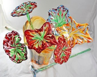 Hand Blown Glass Ornaments in a Rainbow of by SacramentoArtGlass