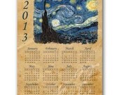 2013 Printable Calendar - The Starry Night