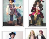 PIRATE" Pattern Tonner Matt, Trent a full Pirate outfit including Hat and Boots