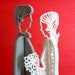 Vintage wedding cake topper. Wedding Retro Figurine. 1960.