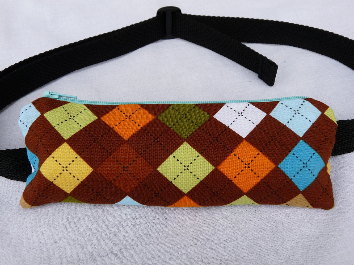 Epi Pen Case - Epi Pen Pouch - Epi Pen Holder - Epi Pen Case with Waist Strap - Argyle