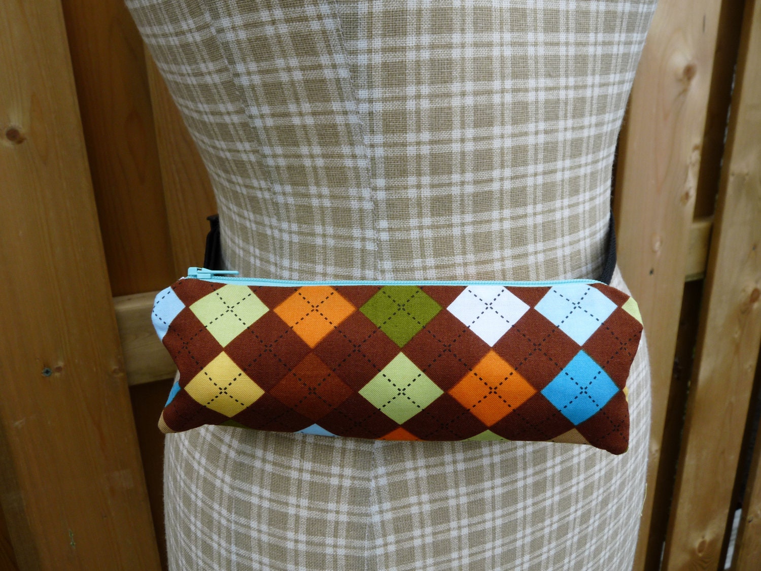 Epi Pen Case - Epi Pen Pouch - Epi Pen Holder - Epi Pen Case with Waist Strap - Argyle