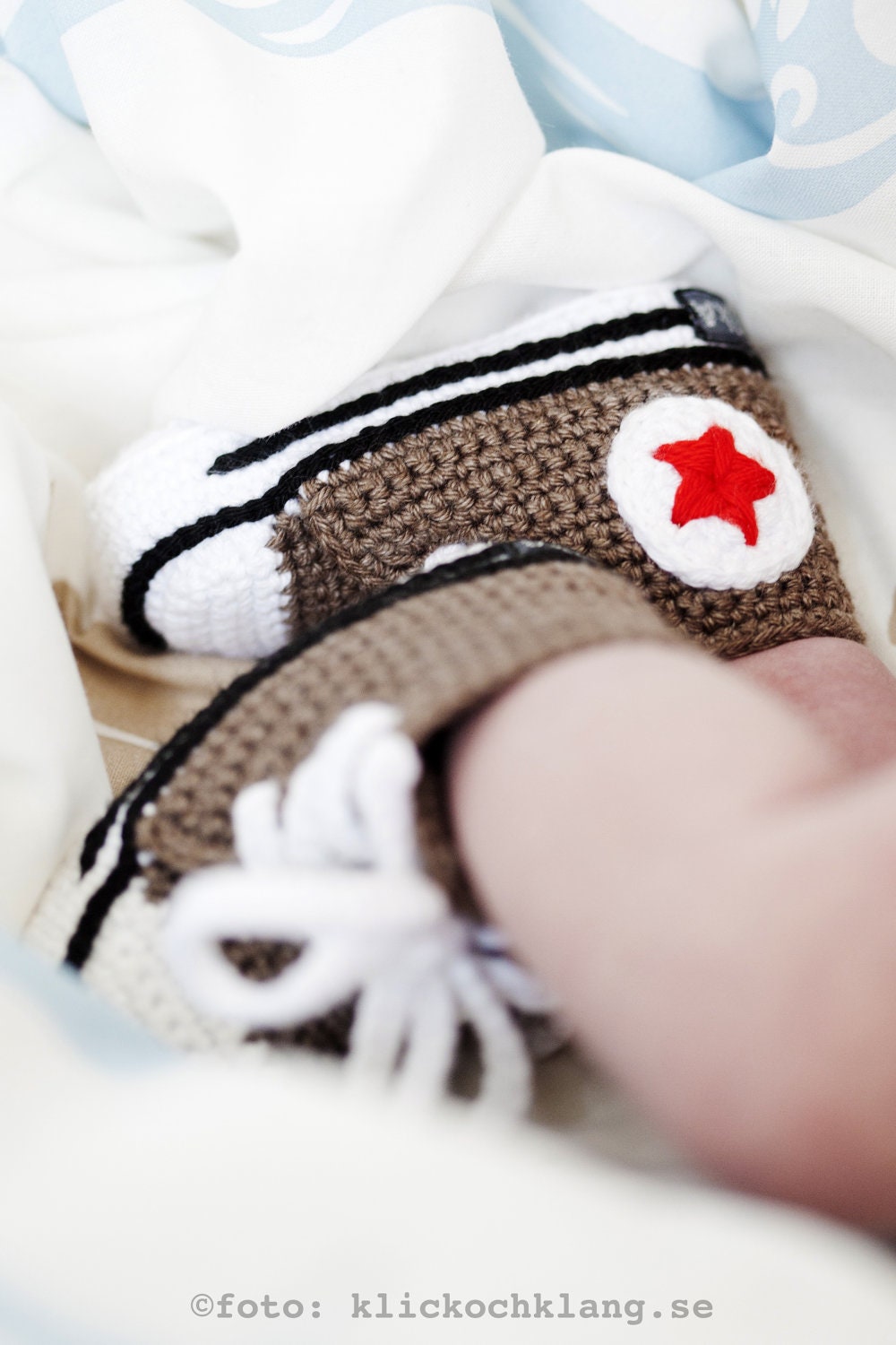 Crochet baby booties