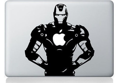 Ironman---Macbook decal Macbook sticker Mac decal Mac sticker Vinyl Mac decal Macbook pro decal Macbook air decal ipad decal iphone decal